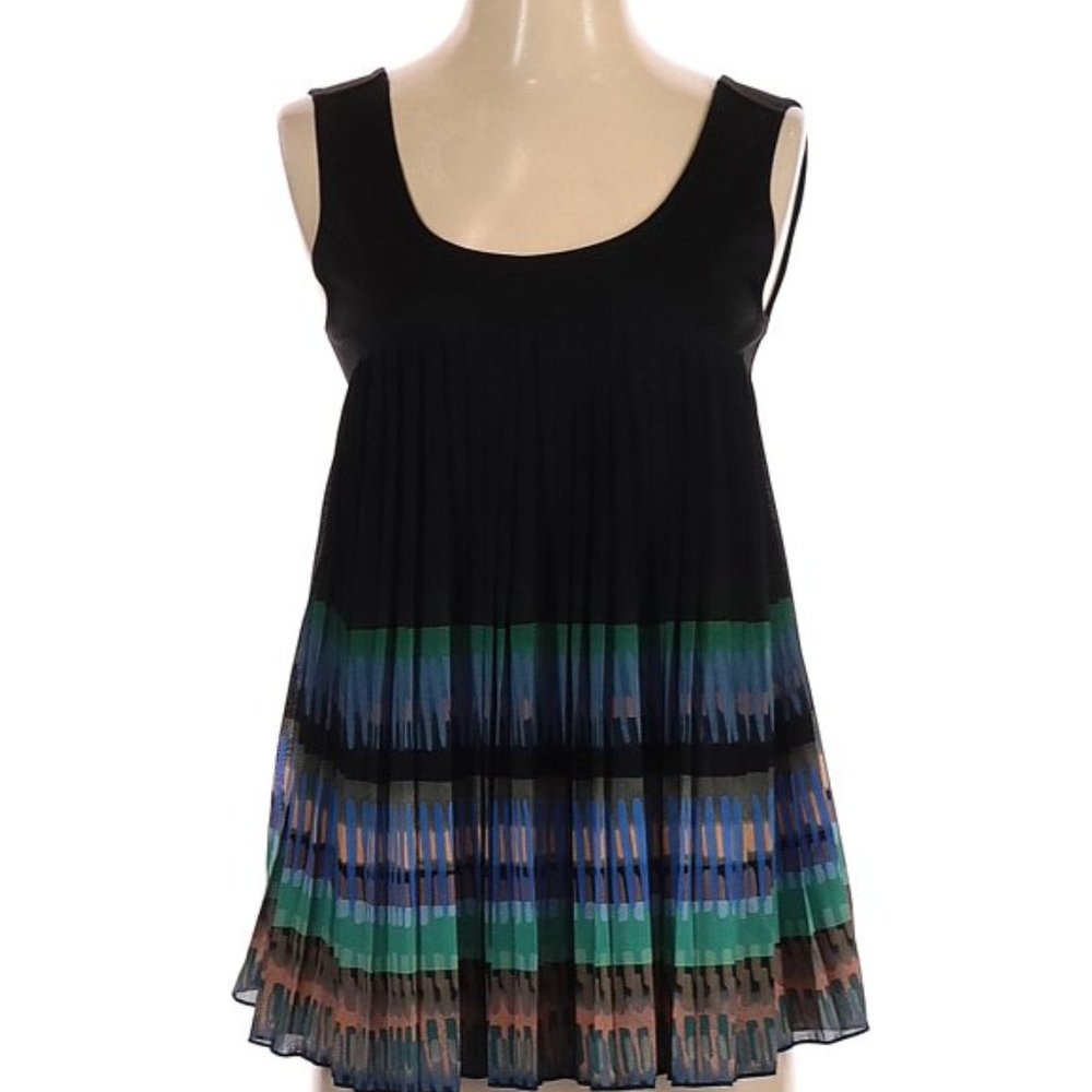 Anthropologie NWT, Pleated A-Line Tank Top, S